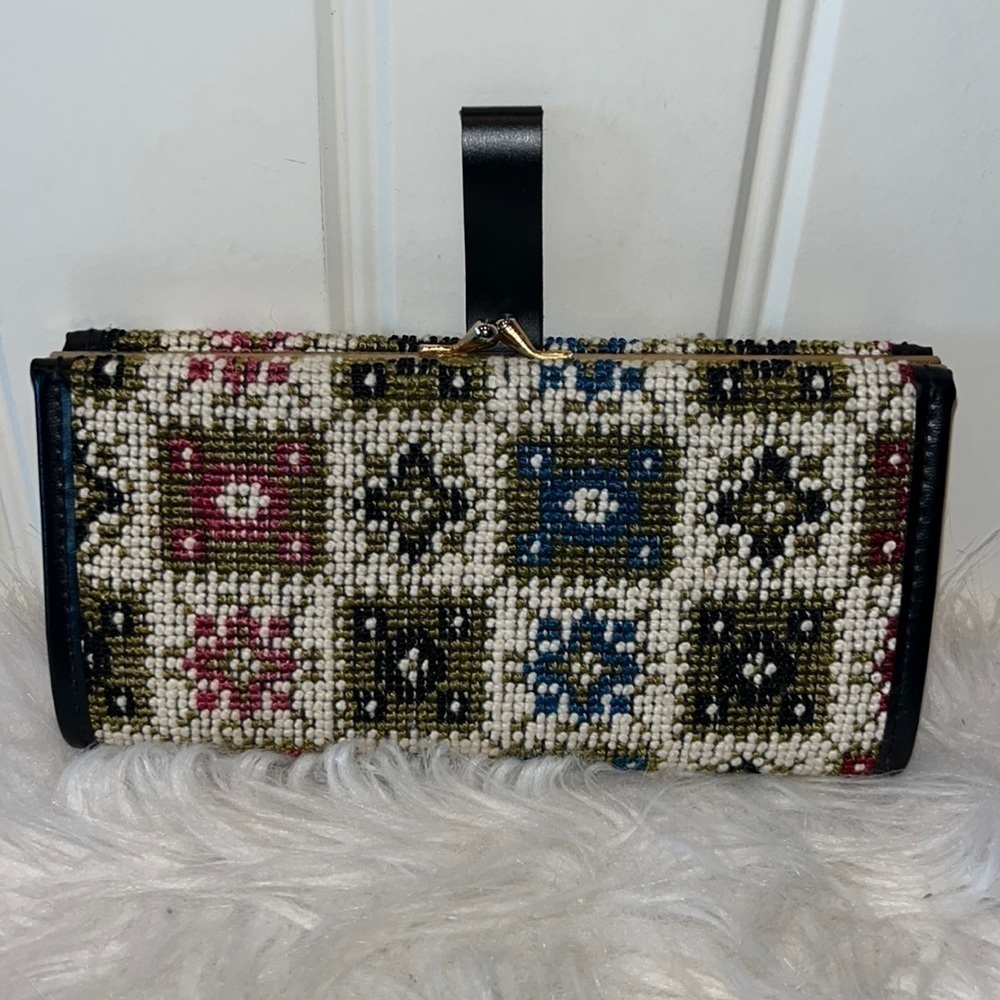 Beautiful vintage boho tapestry wallet cottagecore grandma on trend
